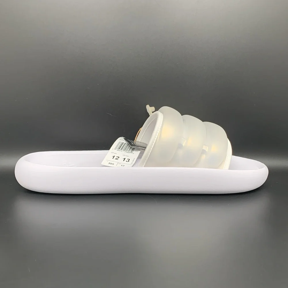 Adidas Adilette Zplaash White Slides Men's Sz 12 Women's Sz 13 NWT‎
